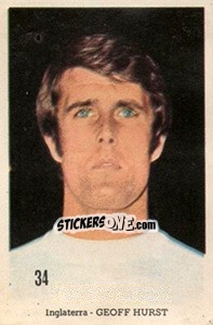 Sticker Geoff Hurst - Mexico 1970 n. 34 - Editora Sadira