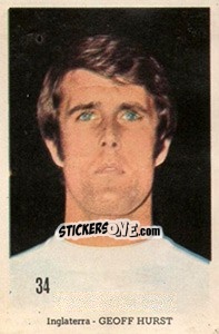 Sticker Geoff Hurst - Mexico 1970 - Editora Sadira