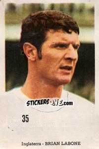 Sticker Brian Labone - Mexico 1970 n. 35 - Editora Sadira