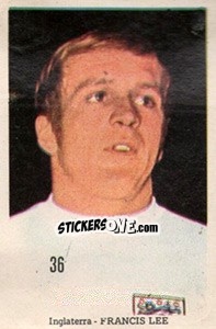 Sticker Francis Lee - Mexico 1970 n. 36 - Editora Sadira