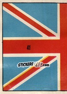 Sticker Bandeira (puzzle 1) - Mexico 1970 - Editora Sadira