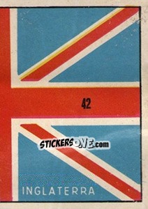 Sticker Bandeira (puzzle 2) - Mexico 1970 - Editora Sadira