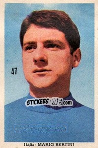 Sticker Mario Bertini - Mexico 1970 n. 47 - Editora Sadira