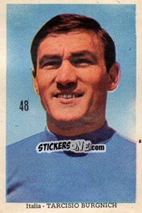 Sticker Tarcisio Burgnich - Mexico 1970 n. 48 - Editora Sadira