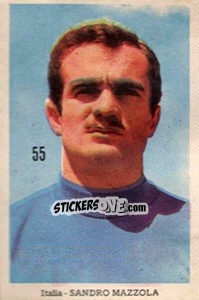 Sticker Sandro Mazzola - Mexico 1970 n. 55 - Editora Sadira