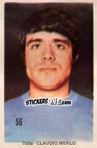 Sticker Claudio Merlo - Mexico 1970 n. 56 - Editora Sadira