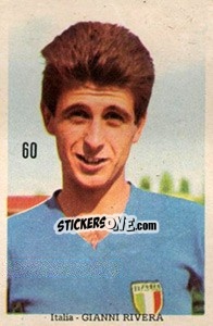 Sticker Gianni Rivera - Mexico 1970 n. 60 - Editora Sadira