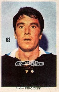 Sticker Dino Zoff - Mexico 1970 n. 63 - Editora Sadira