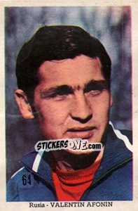Sticker Valentin Afonin - Mexico 1970 n. 64 - Editora Sadira