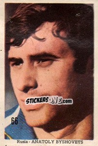Sticker Anatoly Byshovets - Mexico 1970 n. 66 - Editora Sadira
