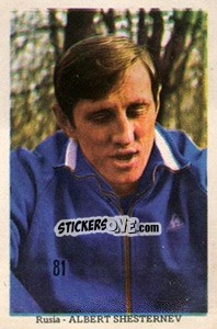 Sticker Albert Shesternev - Mexico 1970 n. 81 - Editora Sadira