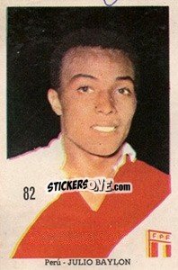 Sticker Julio Baylon - Mexico 1970 n. 82 - Editora Sadira