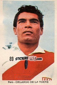 Sticker Orlando De La Torre - Mexico 1970 n. 89 - Editora Sadira
