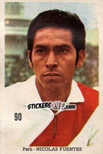 Sticker Nicolas Fuentes - Mexico 1970 n. 90 - Editora Sadira
