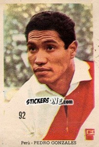 Sticker Pedro Gonzales - Mexico 1970 n. 92 - Editora Sadira