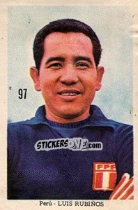 Sticker Luis Rubiños - Mexico 1970 n. 97 - Editora Sadira