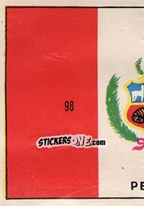 Cromo Bandeira (puzzle 1) - Mexico 1970 - Editora Sadira