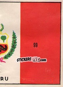 Sticker Bandeira (puzzle 2) - Mexico 1970 n. 99 - Editora Sadira