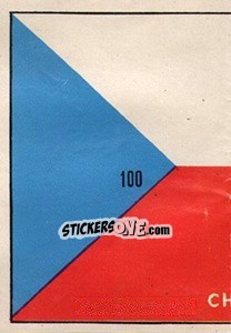 Sticker Bandeira (puzzle 1) - Mexico 1970 n. 100 - Editora Sadira