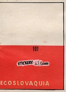 Sticker Bandeira (puzzle 2) - Mexico 1970 n. 101 - Editora Sadira