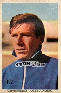 Sticker Jozef Adamec - Mexico 1970 n. 102 - Editora Sadira