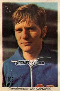 Sticker Jan Capkovic - Mexico 1970 n. 103 - Editora Sadira