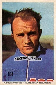 Sticker Vladimir Hagara - Mexico 1970 n. 104 - Editora Sadira