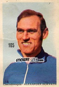 Sticker Alexander Horvath - Mexico 1970 n. 105 - Editora Sadira