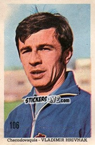 Sticker Vladimir Hrivnak - Mexico 1970 n. 106 - Editora Sadira