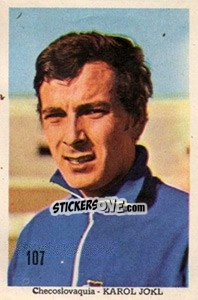 Sticker Karol Jokl - Mexico 1970 n. 107 - Editora Sadira
