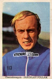 Sticker Jaroslav Pollak - Mexico 1970 n. 113 - Editora Sadira