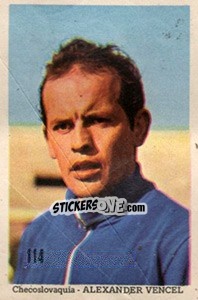 Sticker Alexander Vencel - Mexico 1970 n. 114 - Editora Sadira