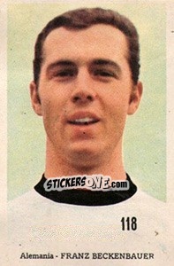 Sticker Franz Beckenbauer - Mexico 1970 n. 118 - Editora Sadira