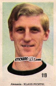 Sticker Klaus Fichtel - Mexico 1970 n. 119 - Editora Sadira