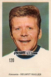 Sticker Helmut Haller - Mexico 1970 n. 120 - Editora Sadira