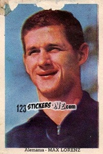 Sticker Max Lorenz - Mexico 1970 n. 123 - Editora Sadira