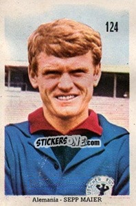 Sticker Sepp Maier - Mexico 1970 n. 124 - Editora Sadira