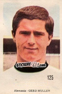 Sticker Gerd Muller - Mexico 1970 n. 125 - Editora Sadira