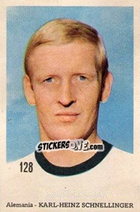 Sticker Karl-Heinz Schnellinger - Mexico 1970 n. 128 - Editora Sadira