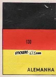 Sticker Bandeira (puzzle 1) - Mexico 1970 n. 130 - Editora Sadira