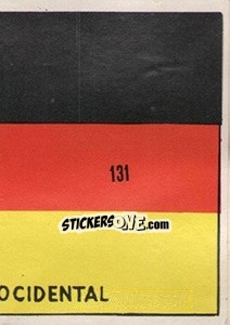 Sticker Bandeira (puzzle 2) - Mexico 1970 n. 131 - Editora Sadira