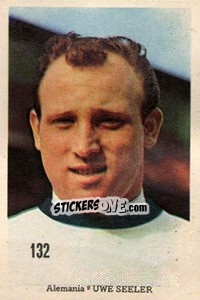 Sticker Uwe Seeler - Mexico 1970 n. 132 - Editora Sadira