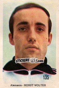 Sticker Horst Wolter - Mexico 1970 n. 135 - Editora Sadira