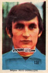 Sticker Nico Dewalque - Mexico 1970 n. 138 - Editora Sadira