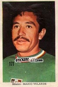 Sticker Mario Velarde - Mexico 1970 n. 171 - Editora Sadira