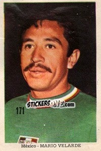 Sticker Mario Velarde - Mexico 1970 - Editora Sadira