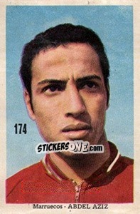 Sticker Abdel Aziz - Mexico 1970 n. 174 - Editora Sadira