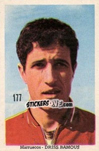 Sticker Driss Bamous - Mexico 1970 n. 177 - Editora Sadira