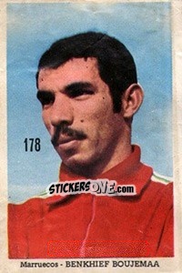 Sticker Benkhief Boujemaa - Mexico 1970 n. 178 - Editora Sadira