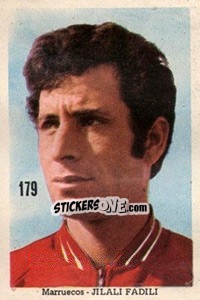 Sticker Jilali Fadili - Mexico 1970 n. 179 - Editora Sadira